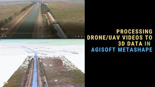 Video Photogrammetry  Processing UAVDrone Video To get 3D Geospatial Data in Agisoft Metashape [upl. by Anaud]