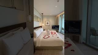 Address Sky View Hotel Room tour with Burj Khalifa view Dubai UAE [upl. by Ynavoeg]