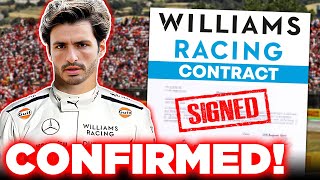 Its Official Carlos Sainz Signs with Williams for 2025 [upl. by Kiona]