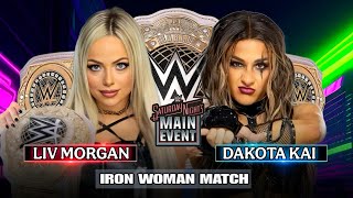 Liv Morgan vs Dakota Kai Full Match WWE Saturday Nights Main Event 2024 Highlights [upl. by Messab]