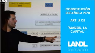 Constitución española 1978 para oposiciones y esquema artículo 5 título preliminar [upl. by Drake917]