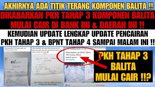 MANTAP  KOMPONEN BALITA PKH THP 3 DIKABARKAN MULAI CARI MALAM INI  UPDATE DAERAH YANG BARU CAIR [upl. by Octavia]