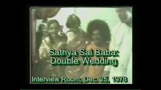 Rare video of Sathya Sai Baba performing two marriages DEC 251978mp4 [upl. by Vento]