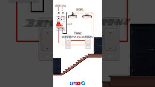 how to connect 2 way switch  2 way switch shorts youtubeshorts electrical [upl. by Ainar]