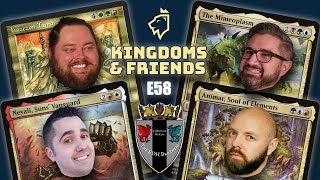 Hazezon Tamar vs Mimeoplasm vs Animar vs Neyali  Kingdoms amp Friends E58  Commander EDH Gameplay [upl. by Inohtna572]