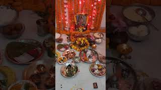 Kojagari lokkhi puja 🙏🕉️🩷 foryou lakshmipuja [upl. by Suiramad]