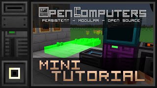 OpenComputers Mini Tutorial ENGLISH OPPM and Geo2Holo v15 [upl. by Alwin]