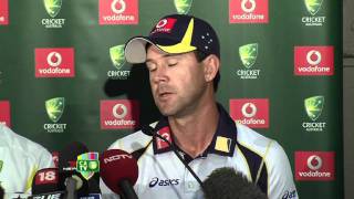 Jan 4th Ricky Ponting and Michael Clarke press conference [upl. by Nnaid]