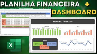 Como fazer Planilha de Controle Financeiro Pessoal no Excel  Download Grátis  Dashboard no Excel [upl. by Ury570]