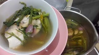 SIMPLE MENU  MILKFISH WITH TAMARIND SOUP 🍲 🐟 🐠 reyzapanta sinigangnaisda [upl. by Steep]