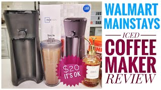 Walmarts Mainstays Iced Coffee Maker Review [upl. by Thury152]