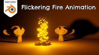 Fire Animation With Flicker Effect  Blender 40 Tutorial [upl. by Coleen]