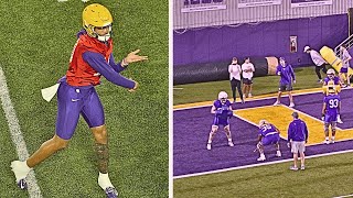 LSU Spring Football Practice HIGHLIGHTS [upl. by Samuelson231]