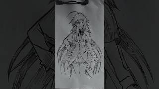 Rias gremory trendinganime artsketch [upl. by Assitruc759]