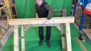 Mg Timber Products 46FT Workbench Assembly Demo [upl. by Aiuqes606]