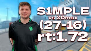 CS2 POV FALCONS s1mple 2716 vs 3DMAX nuke  Thunderpick World Championship 2024 [upl. by Assilem]