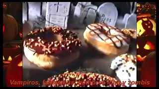 🍁🕸️🕷️🧟‍♀️Comercial de Halloween de Dunkin Donut de los munchkies de los 90s SubEspañol🎃👻🦇🧛‍♂️ [upl. by Hnahym345]