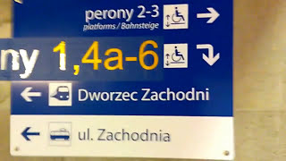 Dworzec Poznań Główny  oznaczenia peronów [upl. by Oguh231]