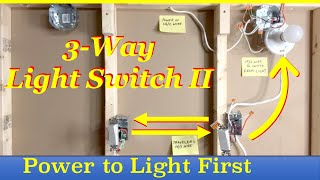 Wiring A 3 Way Light Switch  Part II [upl. by Ablem]