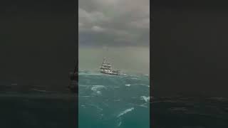 scary sea biggest amzing ship in the world oceanship ocean bigship sea north [upl. by Launam]