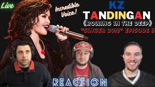 KZ Tandingan  REACTION 《Rolling in the Deep》 quotSinger 2018quot Episode 5 Full Version [upl. by Jenne]