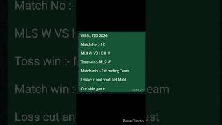 WBBL 2024 Match No 12 Melbourne Stars vs Hobart Hurricanes women Toss win and Match win Prediction [upl. by Yenruogis]