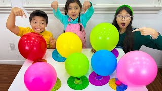 Crafty Balloon DIY Experiments for Kids with Wendy Maddie and Eric [upl. by Misa]