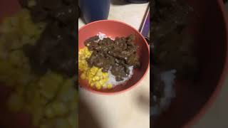 Dinner stripsteak cornandwhitrice [upl. by Kristien817]