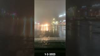 amman rain weather امطار شتاء الاردن  عمان  شباط 2023 [upl. by Aloke]