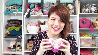 Ask Me Monday 123 How to Knit a Heart Plushie with Vickie Howell [upl. by Rhea]