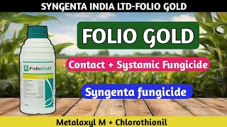 Folio gold fungicide  syngenta folio gold fungicide  Metalaxyl  Chlorothionil [upl. by Latreece343]