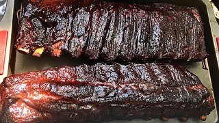 BBQ Ribs  Hunsaker Rib Hanger on WSM 18 [upl. by Ueihttam]