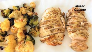 Oven Baked Chicken Breast Recipe With Vegetable  سینه مرغ با سبزیجات Healthy Chicken Breast Recipe [upl. by Hardigg]