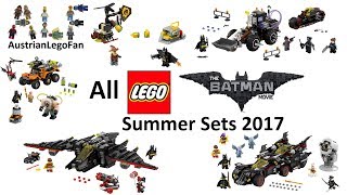 All Lego Batman Movie Summer Sets 2017  Lego Speed Build Review [upl. by Underwood675]