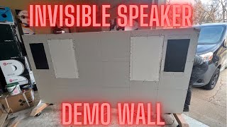 Sonance IS8 amp Nakymatone ECHT Invisible Speaker Demo Wall Installation [upl. by Htirehc84]