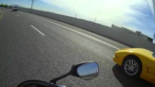 GSXR 750 vs Z06 Corvette [upl. by Fabyola]