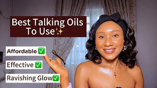 MOST EFFECTIVE TALKING OILS TO USE How to make skin popzero bleachingsafe to use💯healthy skin [upl. by Ecyle]