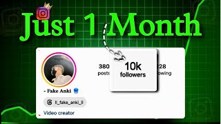 0 To 10k Followers In Just 1 Month 🔥  Instagram Account Grow Kaise Kare [upl. by Wesla]