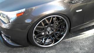 DUBSandTIREScom 2010 BMW M5 Review 22 HRE Custom Painted wheels Asanti Forgiato Rims [upl. by Aneetsirk]