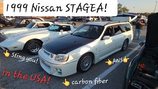 1999 Nissan TURBO AWS STAGEA in the USA  with right hand driving [upl. by Inattyrb442]