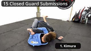 15 Closed Guard Submissions  15 Finalizaciones desde Guardia Cerrada  Brazilian Jiu Jitsu bjj [upl. by Idisahc]