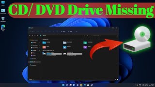 How to Fix CdDVD drive Missing From File Explorer in Windows 111087  CDDVD Rom Missing  Hindi [upl. by Ardnahc]