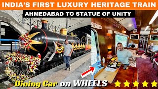 Gujarat’s First Luxurious Heritage Tourist Train Journey  Ahmedabad to KevadiaSTATUE OF UNITY😍 [upl. by Notsek]