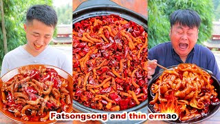 ❗Songsong Ermaos collection of delicious food its so exciting❗  Chinese food  mukbang [upl. by Shannah145]