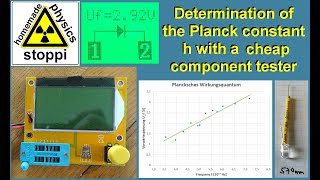 Determination of the planck constant h using LEDs and a cheap component tester [upl. by Junie870]