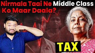 INDIA BARBAAD Stock Market Investors in India Are Sad After 2024 Financial Budget Increased TAX [upl. by Alim]