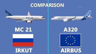 Comparison of Russian Irkut MC21vs Airbus A320neo [upl. by Bara]