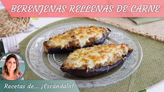 BERENJENAS RELLENAS DE CARNE y verduras con queso ¡súper sabrosas [upl. by Niwroc]