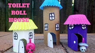 How to Make a Toilet Paper Roll House  Toilet Paper Roll Crafts [upl. by Baumbaugh]