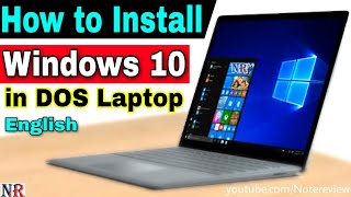 How to Install Windows 10 on DOS Laptop 🔥🔥 How to Install Windows 10 on Lenovo Ideapad 320 [upl. by Henri47]